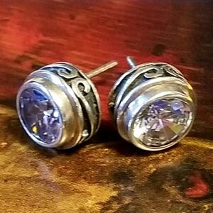 Silpada Sterling Silver & Zirconia Earrings